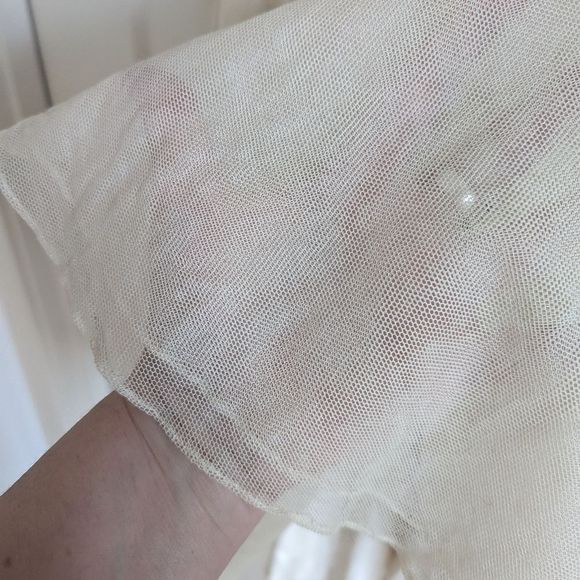 Cream cotton and silk Escada circle skirt 36 / S - Picture 7 of 14